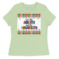Matcha see the ability not the disability Ladies Tee - MaliasSmallBusiness
