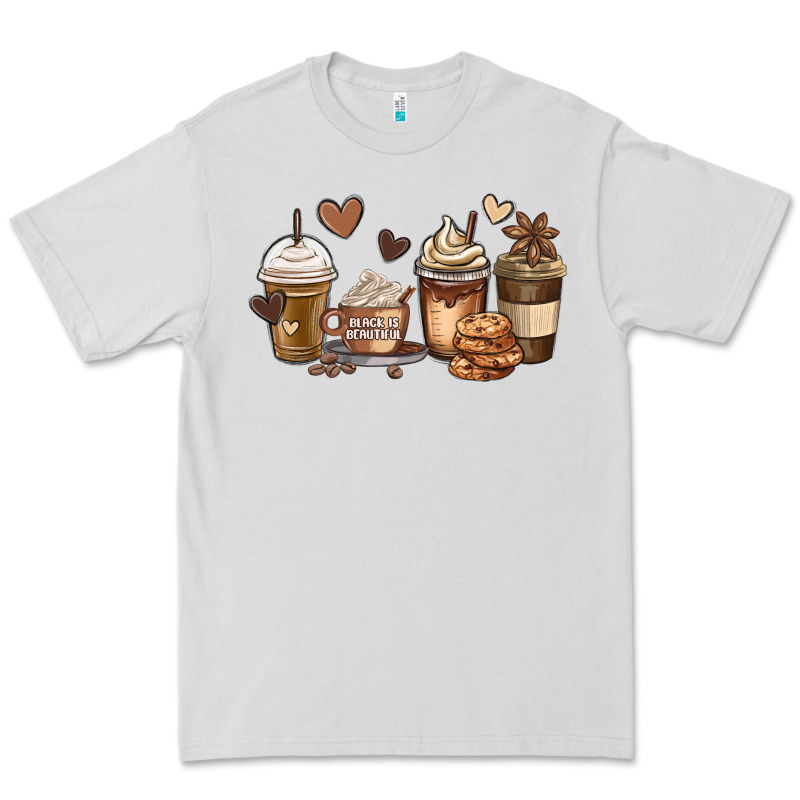 Melanin Afro Coffee Cups Premium Tee by MaliasSmallBusiness | Teevron