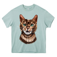 Arona Bengal Cat Face Heavy Core Tee - LillyAllenDesigns