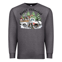 Charcoal Heather merry christmas gnomies Premium Sweatshirt - FaDigitalArtStudio