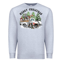 Heather Grey merry christmas gnomies Premium Sweatshirt - FaDigitalArtStudio