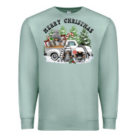 Seafoam merry christmas gnomies Premium Sweatshirt - FaDigitalArtStudio