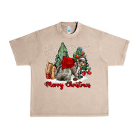 French Oak Merry Christmas Gray Squirrel Urban Heavy Tee - LillyAllenDesigns