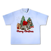 Grape Ice Merry Christmas Gray Squirrel Urban Heavy Tee - LillyAllenDesigns