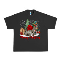 Pigment Black Merry Christmas Gray Squirrel Urban Heavy Tee - LillyAllenDesigns