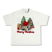 Pistachio Merry Christmas Gray Squirrel Urban Heavy Tee - LillyAllenDesigns