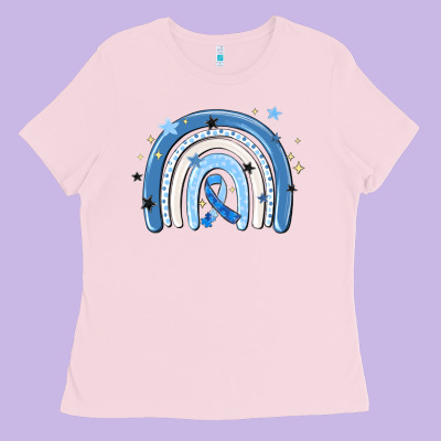 In April Wear Blue Autism Awareness Ladies Tee Designed By Maliassmallbusiness