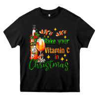 Black take your vitamin c in christmas Heavy Core Tee - AdoDesignShop