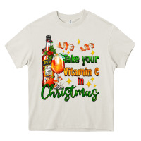 Cream take your vitamin c in christmas Heavy Core Tee - AdoDesignShop