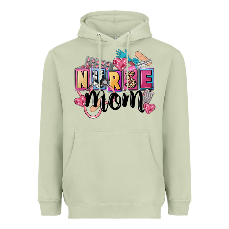 Nurse Mom Heavyweight Hoodie by FaDigitalArtStudio | Teevron
