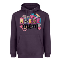 Plum nurse mom Heavyweight Hoodie - FaDigitalArtStudio