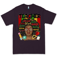Plum black woman teacher Premium Tee - MaliasSmallBusiness