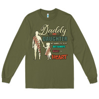 Army Green Daddy And Daughter Not Always Eye To Eye But Always Heart To Heart Long Sleeve Tee - Bettercallsaul