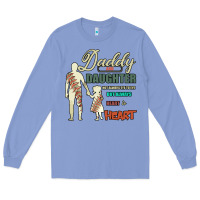 Colony Blue Daddy And Daughter Not Always Eye To Eye But Always Heart To Heart Long Sleeve Tee - Bettercallsaul