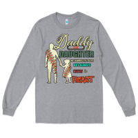 Heather Grey Daddy And Daughter Not Always Eye To Eye But Always Heart To Heart Long Sleeve Tee - Bettercallsaul