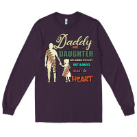 Plum Daddy And Daughter Not Always Eye To Eye But Always Heart To Heart Long Sleeve Tee - Bettercallsaul