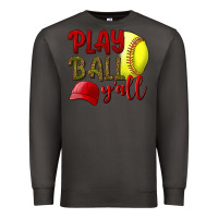 Smoke Play Ball Y'all Softball Premium Sweatshirt - BundleAndBundleShop