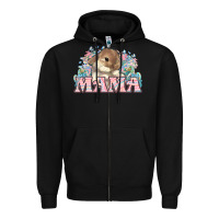 Black Easter Bunny Mama  mother's day Zipper Hoodie - HowdyJamesFarm