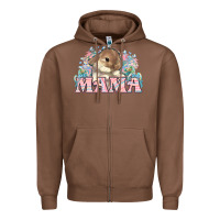 Chestnut Easter Bunny Mama  mother's day Zipper Hoodie - HowdyJamesFarm