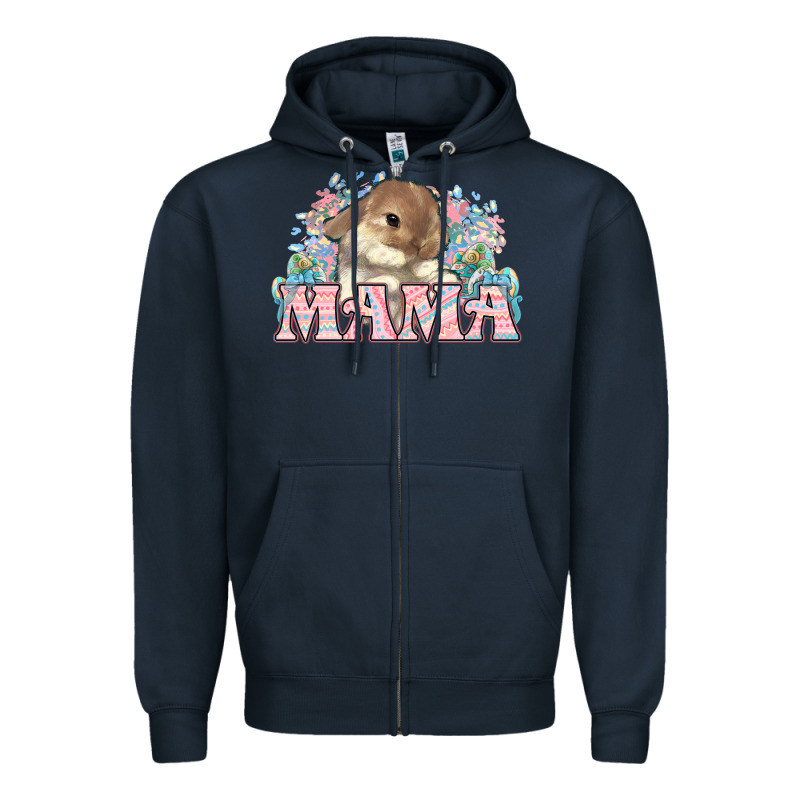 Easter Bunny Mama  Mother's Day Zipper Hoodie by HowdyJamesFarm | Teevron