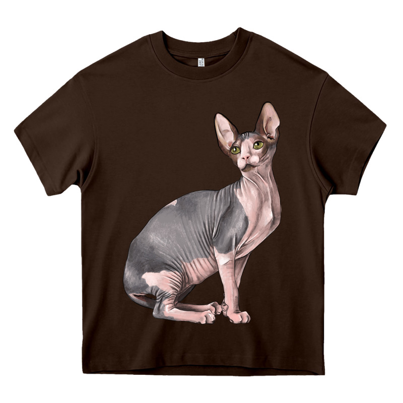 Sphynx Cat Heavy Core Tee by LillyAllenDesigns | Teevron
