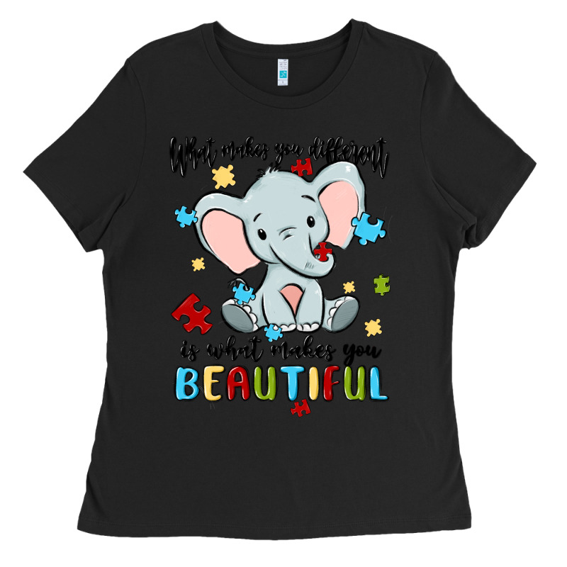 What Makes You Different Is What Makes You Beautif Ladies Tee by MaliasSmallBusiness | Teevron