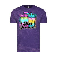 Cloud Purple tea junkie Vintage Tee - JahusDesignShop