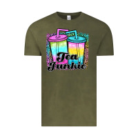 Vintage Olive tea junkie Vintage Tee - JahusDesignShop