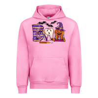 Fuchsia Pink dental boo halloween Urban Hoodie - LillyAllenDesigns