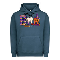 Pigment Midnight Navy dental boo halloween Urban Hoodie - LillyAllenDesigns