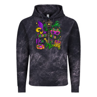 Cloud Black new orleans mardi gras Vintage Hoodie - LillyAllenDesigns