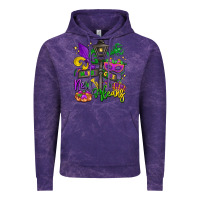 Cloud Purple new orleans mardi gras Vintage Hoodie - LillyAllenDesigns