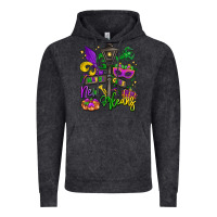 Vintage Black new orleans mardi gras Vintage Hoodie - LillyAllenDesigns