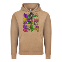 Vintage Coffee new orleans mardi gras Vintage Hoodie - LillyAllenDesigns