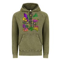 Vintage Olive new orleans mardi gras Vintage Hoodie - LillyAllenDesigns