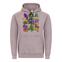 Vintage Zinc new orleans mardi gras Vintage Hoodie - LillyAllenDesigns