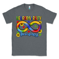 Charcoal Heather neurodiversity awareness Classic Tee - LillyAllenDesigns