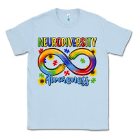Dusty Blue neurodiversity awareness Classic Tee - LillyAllenDesigns