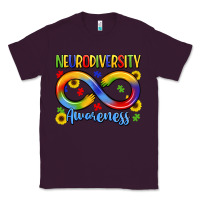 Plum neurodiversity awareness Classic Tee - LillyAllenDesigns