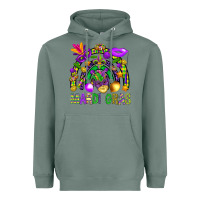 Sage Mardi Gras Rainbow Heavyweight Hoodie - BundleAndBundleShop