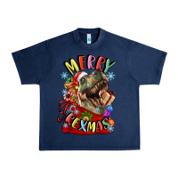 Navy t rex merry rexmas Urban Heavy Tee - LillyAllenDesigns