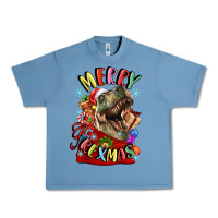 Pebble Blue t rex merry rexmas Urban Heavy Tee - LillyAllenDesigns