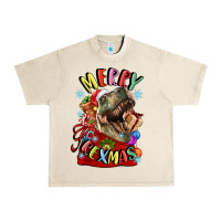 Sandshell t rex merry rexmas Urban Heavy Tee - LillyAllenDesigns