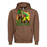 Chestnut St. Patrick's Day mear bear Zipper Hoodie - HowdyJamesFarm