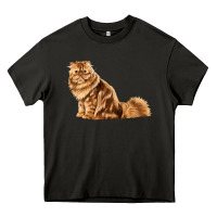 Asphalt Persian Cat Heavy Core Tee - LillyAllenDesigns