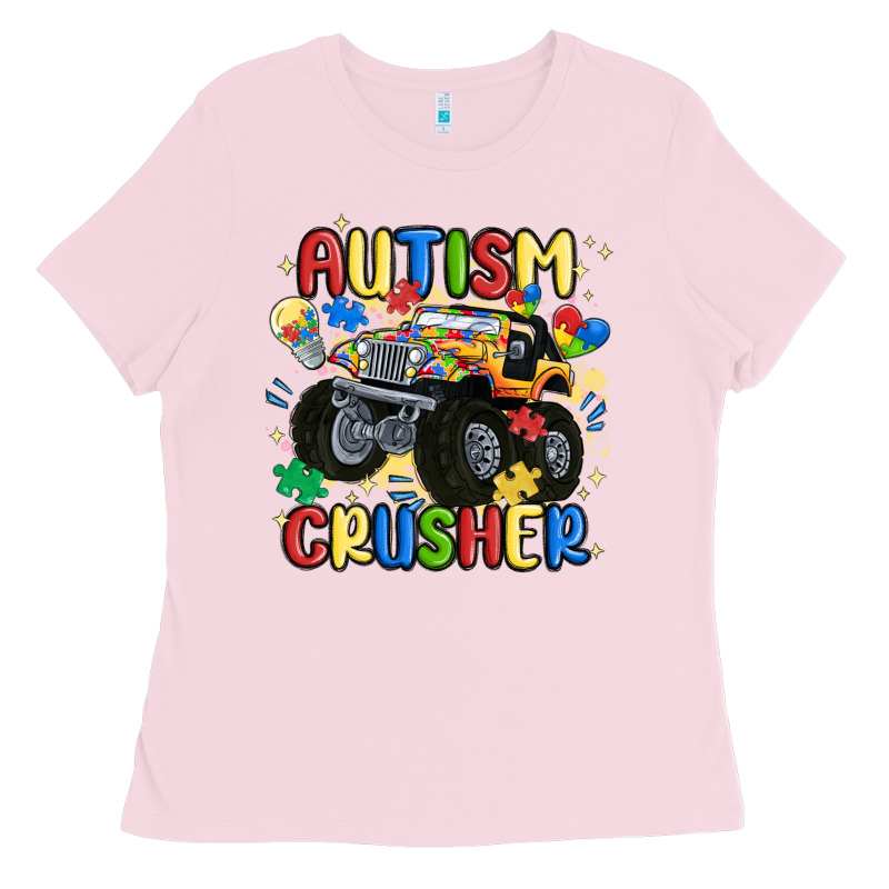 Autism Crusher Ladies Tee by MaliasSmallBusiness | Teevron