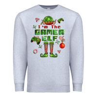 Heather Grey im the gamer elf Premium Sweatshirt - FaDigitalArtStudio
