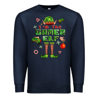 Navy im the gamer elf Premium Sweatshirt - FaDigitalArtStudio