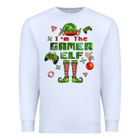 White im the gamer elf Premium Sweatshirt - FaDigitalArtStudio