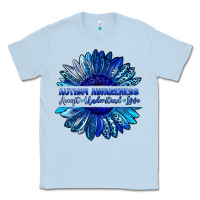 Dusty Blue autism awareness accept understand love blue Classic Tee - LillyAllenDesigns